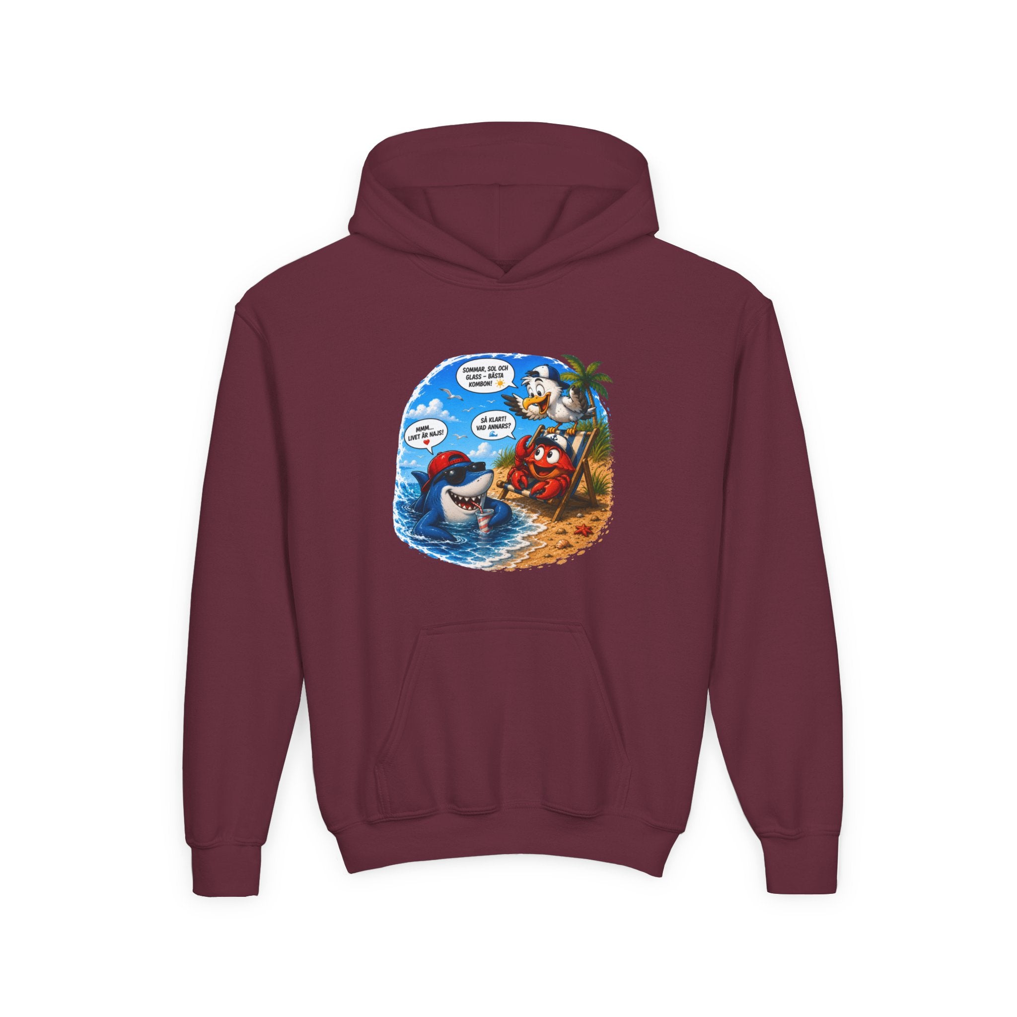 Hoodie | På stranden | Barn | XS-M