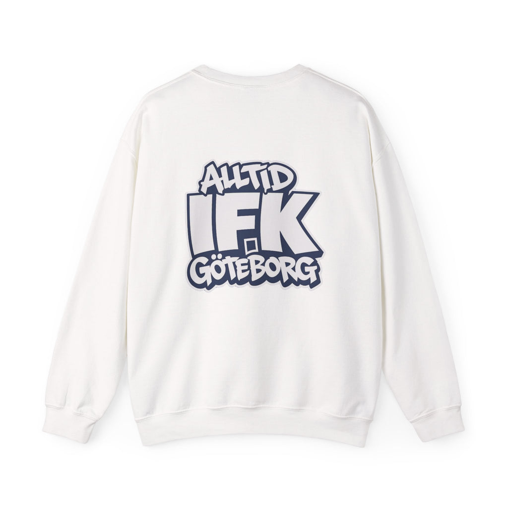 Alltid IFK Göteborg Sweatshirt | Weast Coast Threads | Vit tryck på rygg