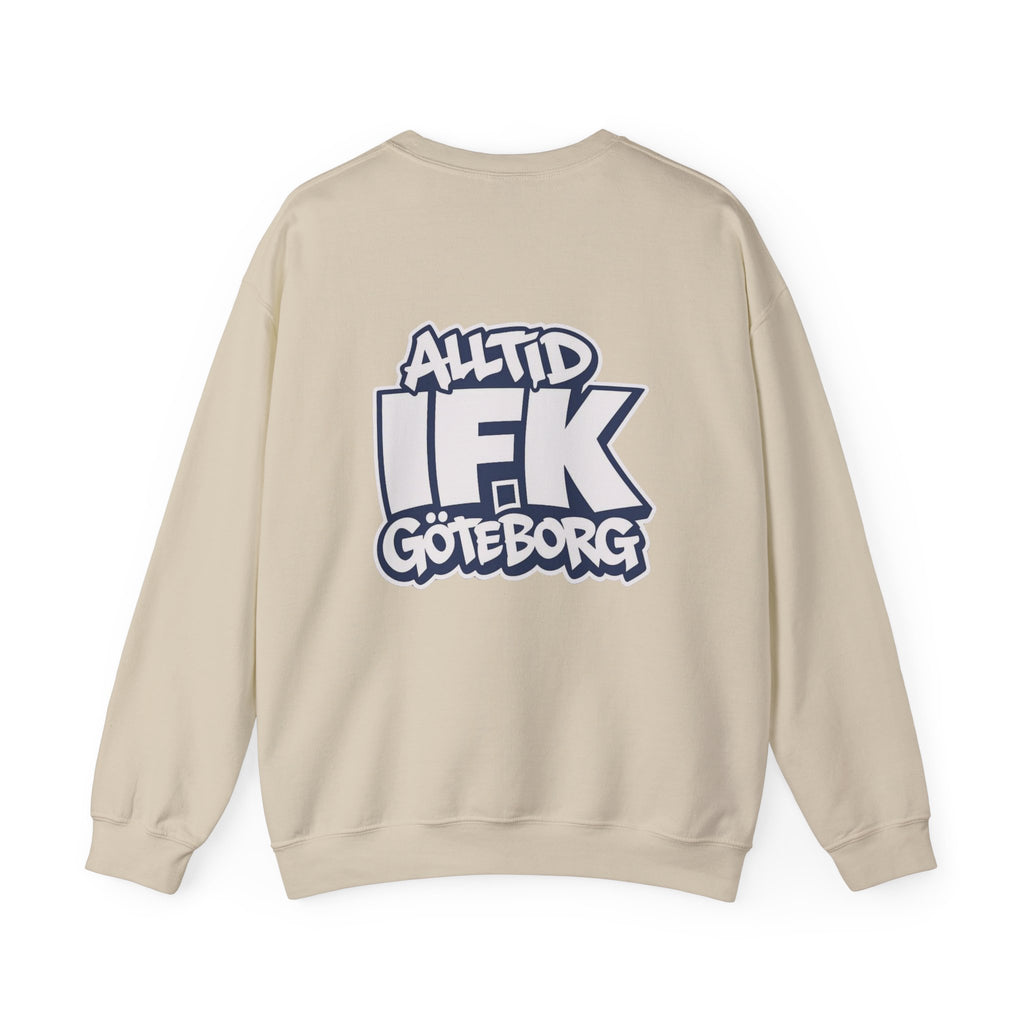 Alltid IFK Göteborg Sweatshirt | Weast Coast Threads | Vit tryck på rygg