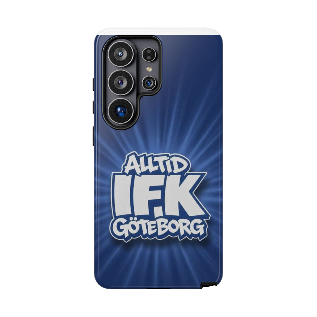 Alltid IFK Göteborg | Blå Bakgrund | Vit Logotype | Navy Protective Cover | iphone & Samsung