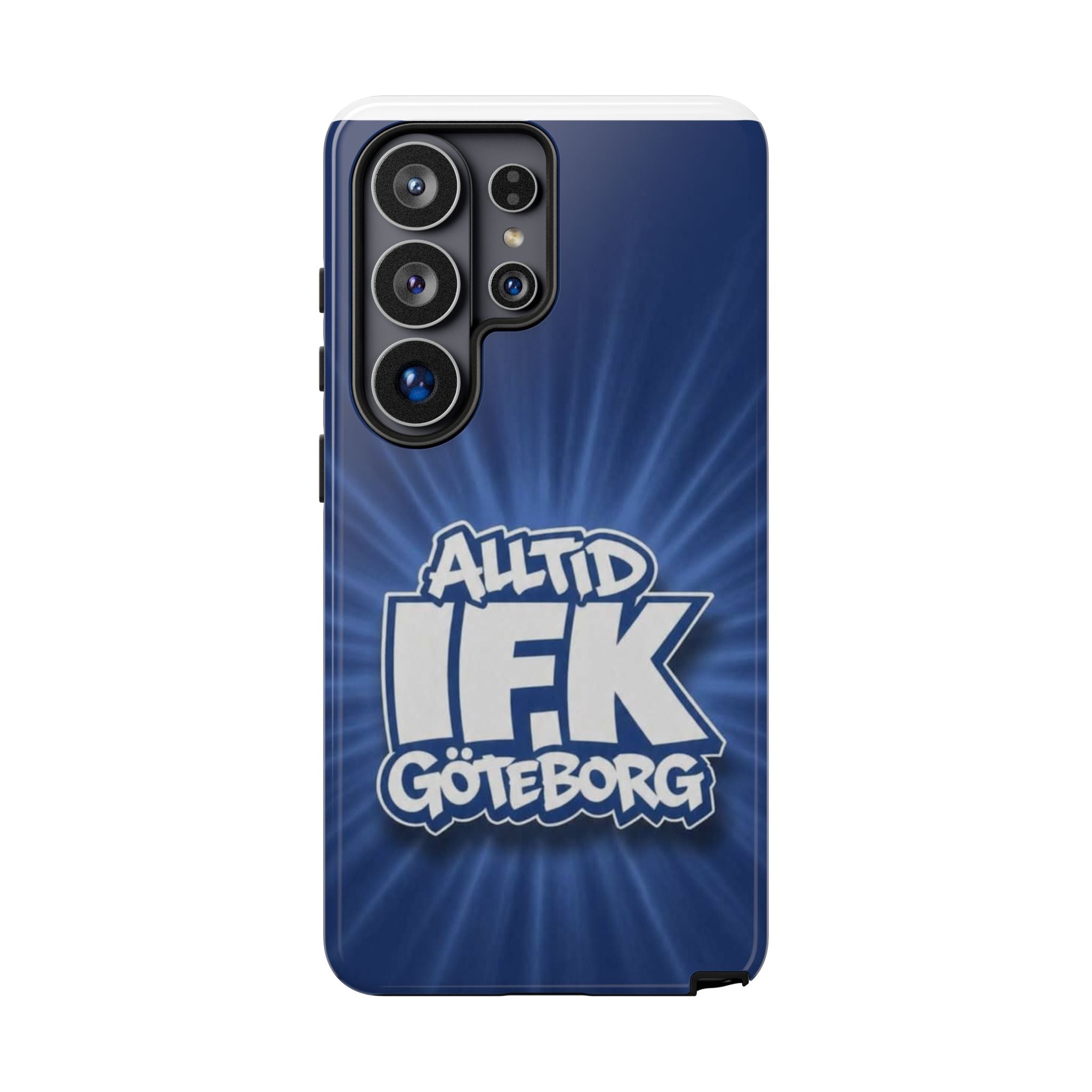 Alltid IFK Göteborg | Blå Bakgrund | Vit Logotype | Navy Protective Cover | iphone & Samsung