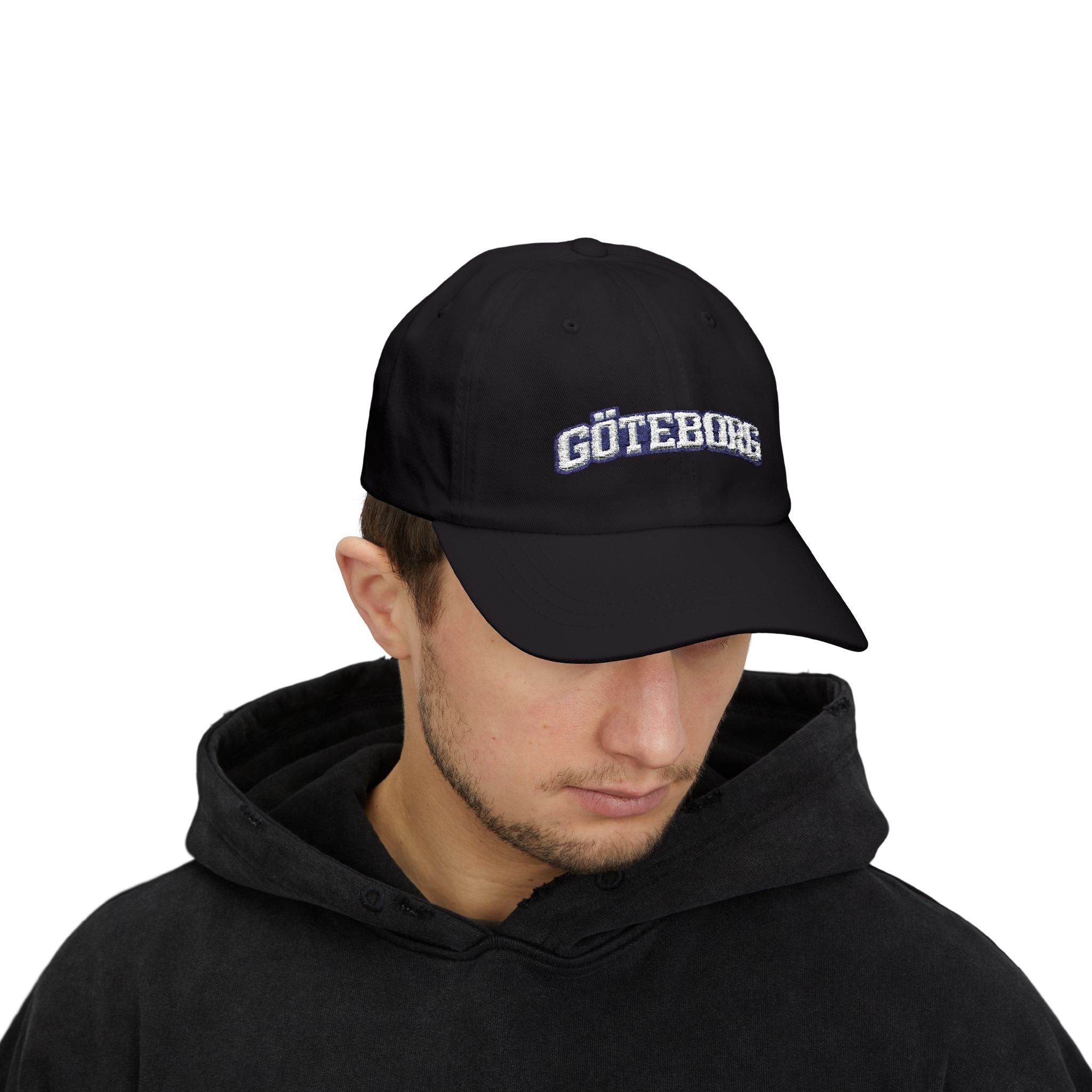 Göteborg Keps - Vit Brodyr | Klassisk Supporterkeps