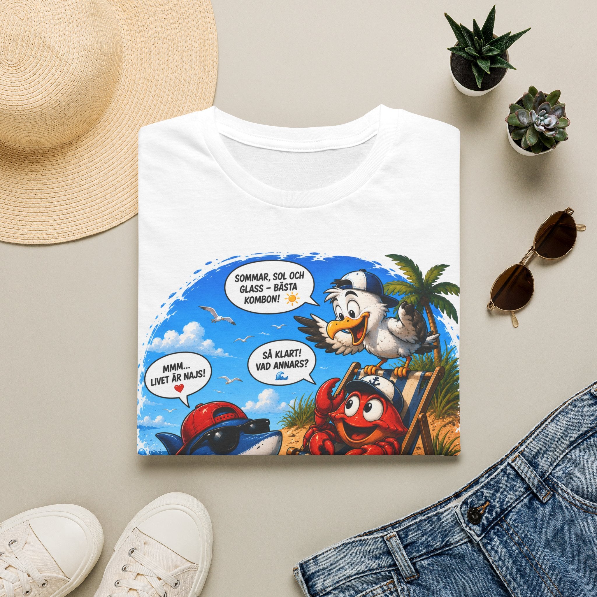T-Shirt | Standard | Sommar vid stranden