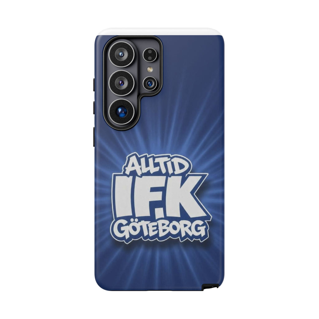 Alltid IFK Göteborg | Blå Bakgrund | Vit Logotype | Navy Protective Cover | iphone & Samsung