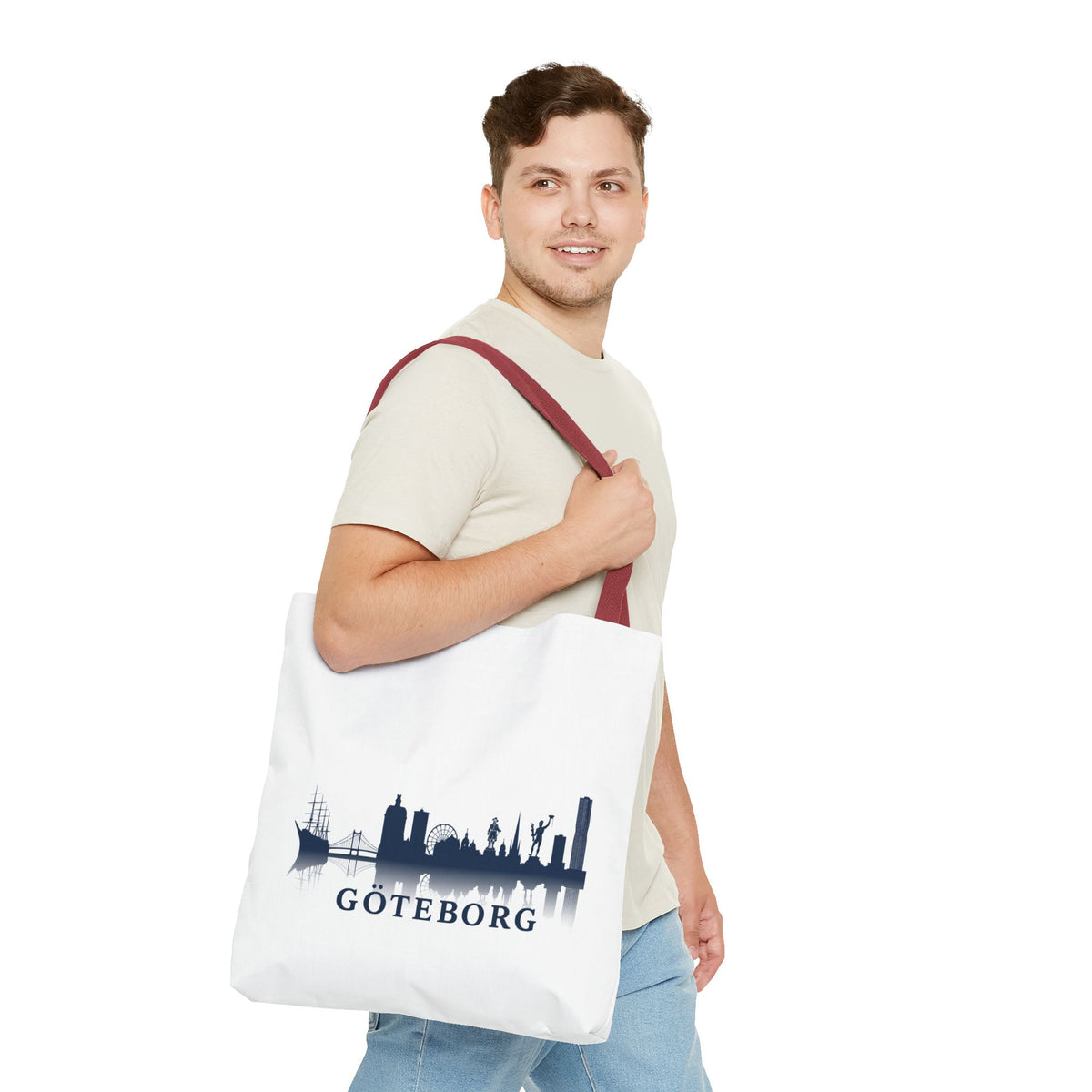 Göteborg Skyline | Kompass | Tote Bag