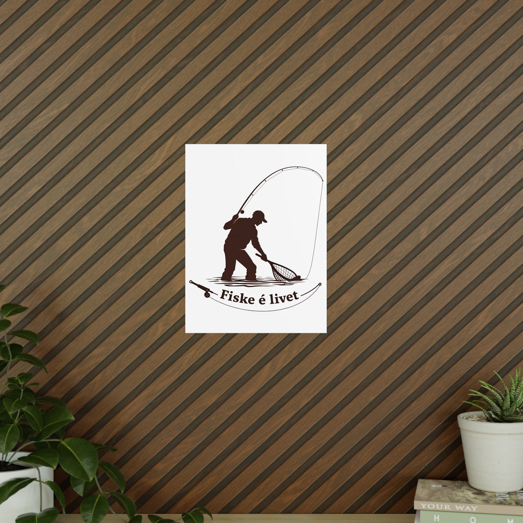 Photopaper Poster | Fiske é livet