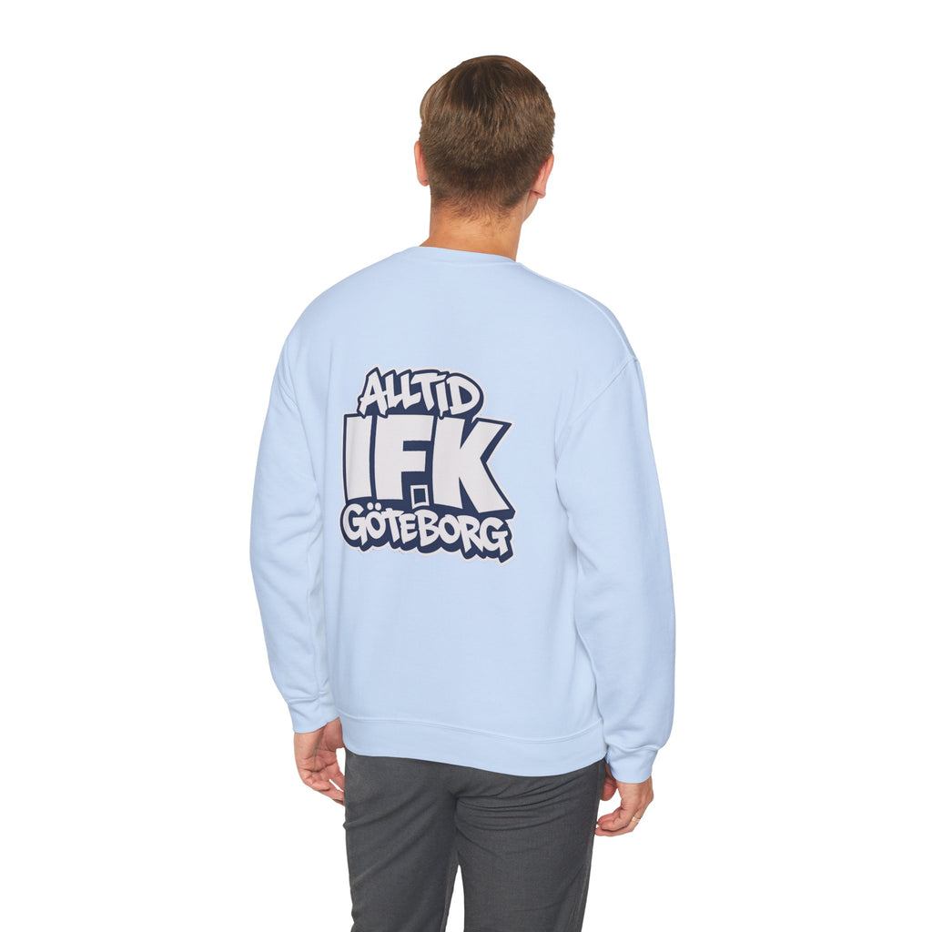Alltid IFK Göteborg Sweatshirt | Weast Coast Threads | Vit tryck på rygg