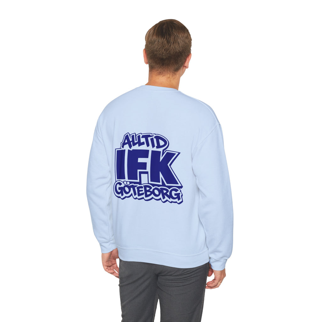 Alltid IFK Göteborg Sweatshirt | West Coast Threads | Blå tryck på rygg