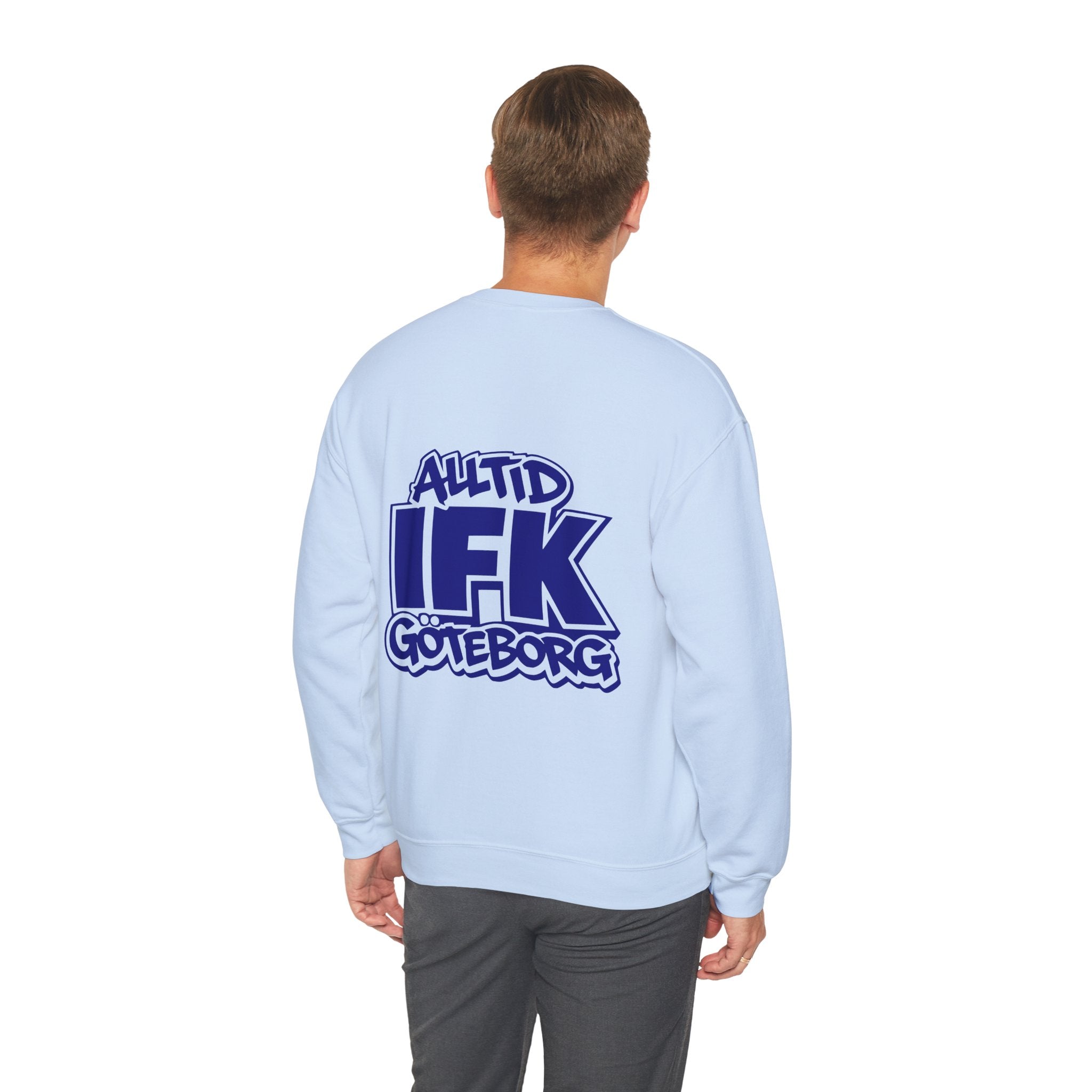 Alltid IFK Göteborg Sweatshirt | West Coast Threads | Blå tryck på rygg