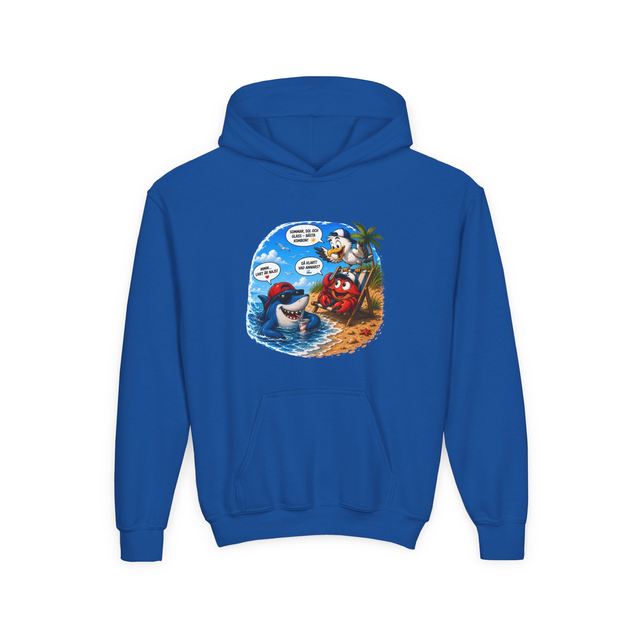 Hoodie | På stranden | Barn | XS-M