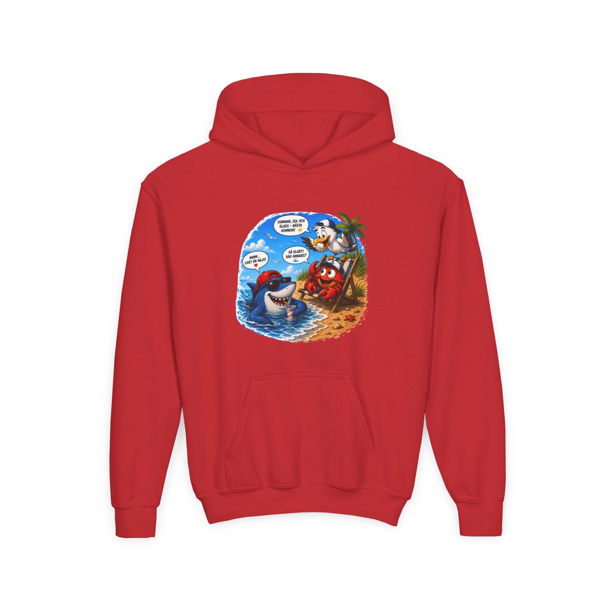 Hoodie | På stranden | Barn | XS-M