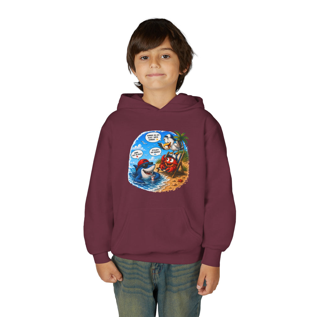 Hoodie | På stranden | Barn | XS-M
