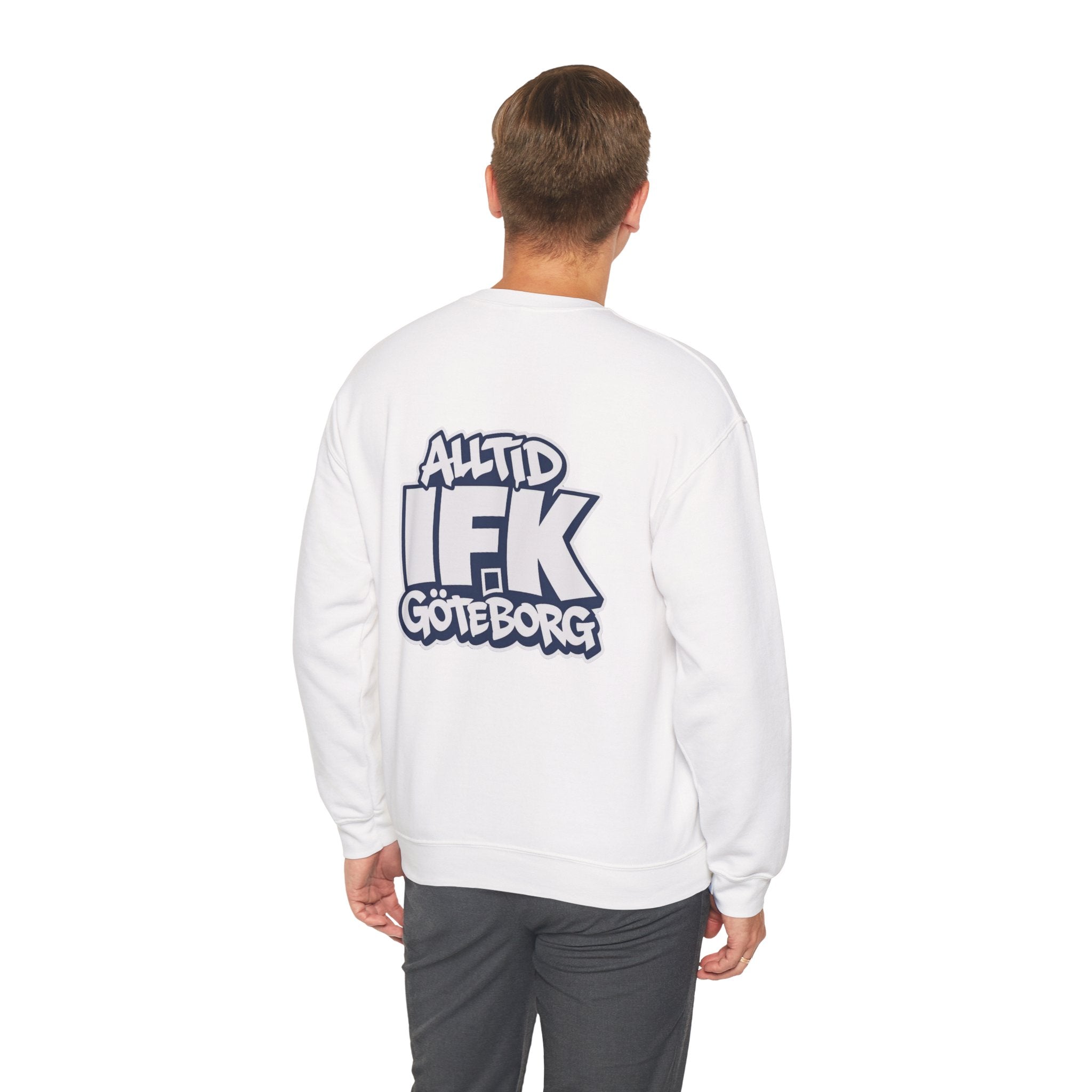 Alltid IFK Göteborg Sweatshirt | Weast Coast Threads | Vit tryck på rygg