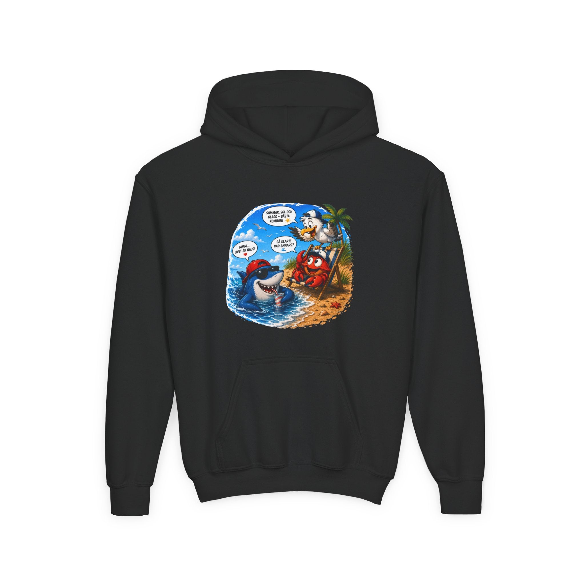 Hoodie | På stranden | Barn | XS-M