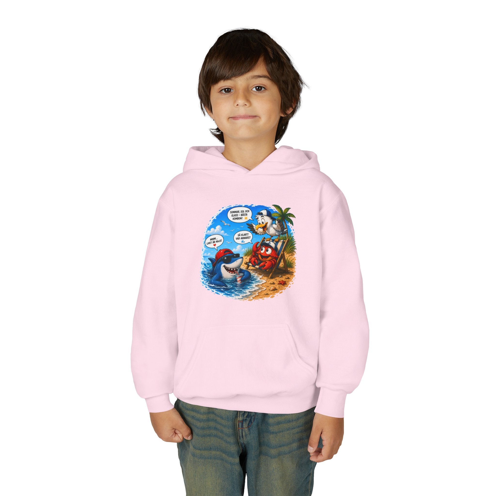 Hoodie | På stranden | Barn | XS-M