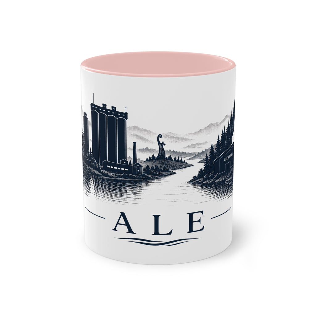 Mugg med siluett över Ale