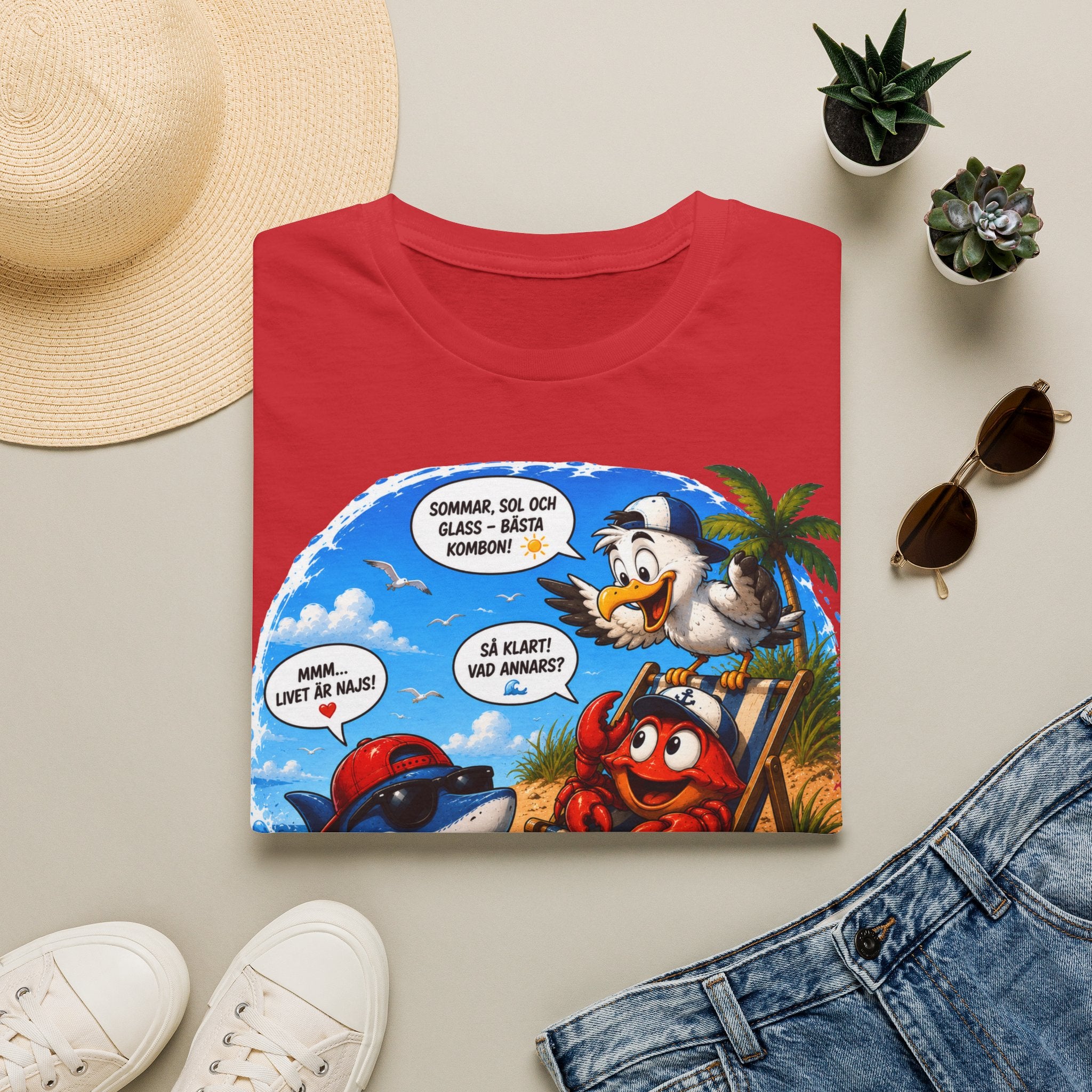 T-Shirt | Standard | Sommar vid stranden