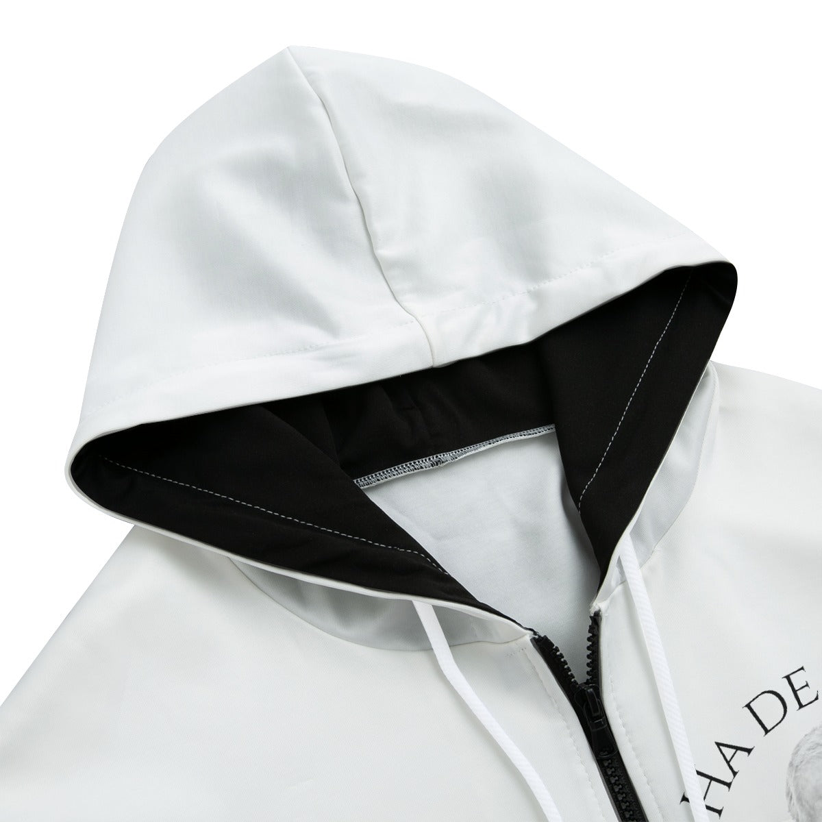 All-Over Print Zip Up Hoodie With Pocket | Interlock