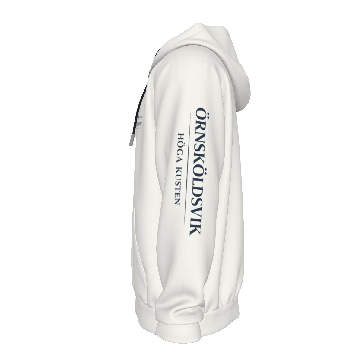 Zip Hoodie med fickor | Örnsköldsvik - Höga Kusten | Kompassros | Koordinater