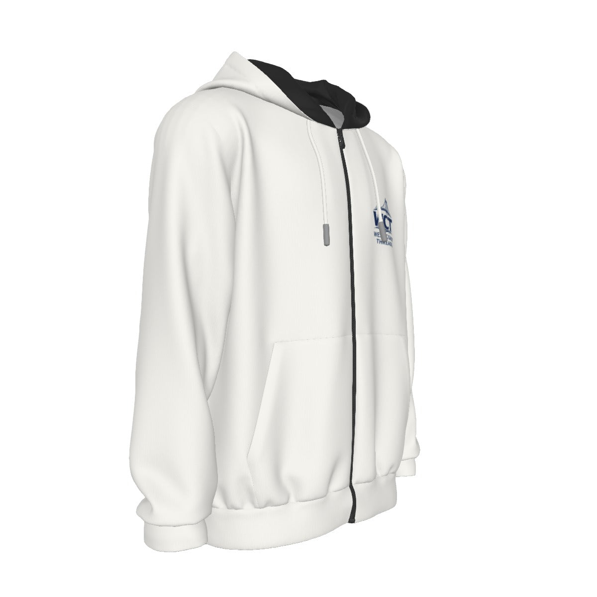 Zip Hoodie med fickor | Örnsköldsvik - Höga Kusten | West Coast Threads