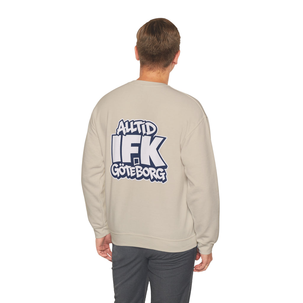 Alltid IFK Göteborg Sweatshirt | Weast Coast Threads | Vit tryck på rygg