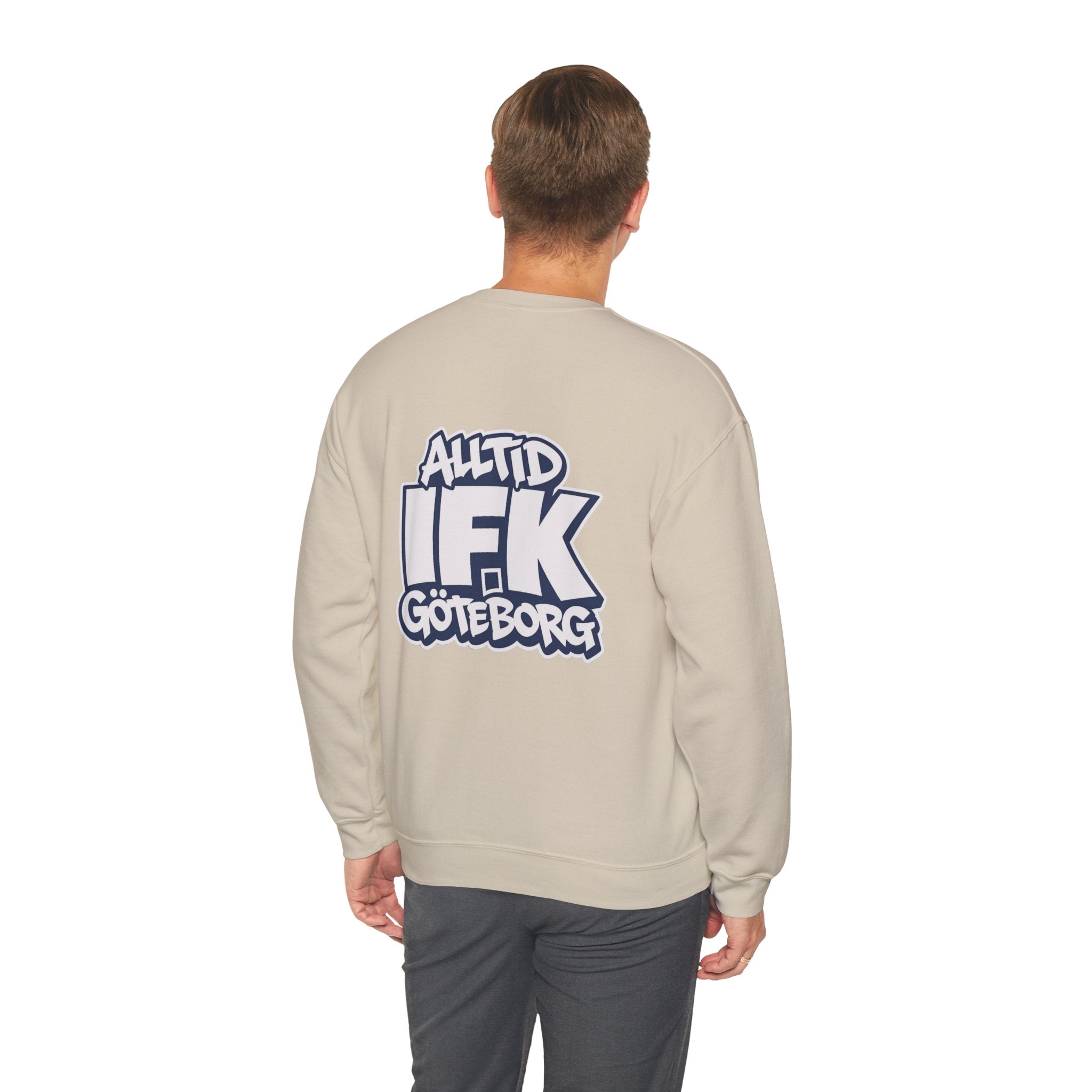 Alltid IFK Göteborg Sweatshirt | Weast Coast Threads | Vit tryck på rygg