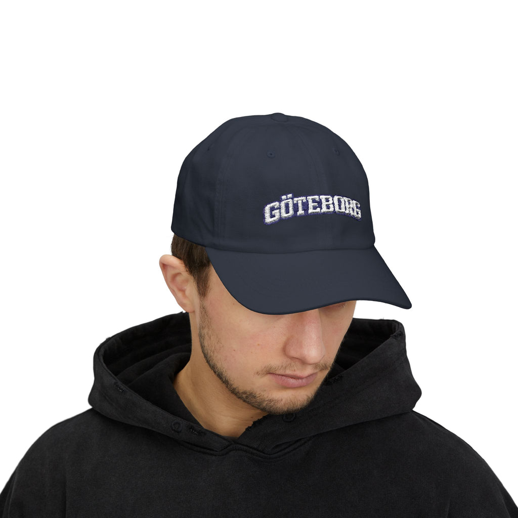 Göteborg Keps - Vit Brodyr | Klassisk Supporterkeps
