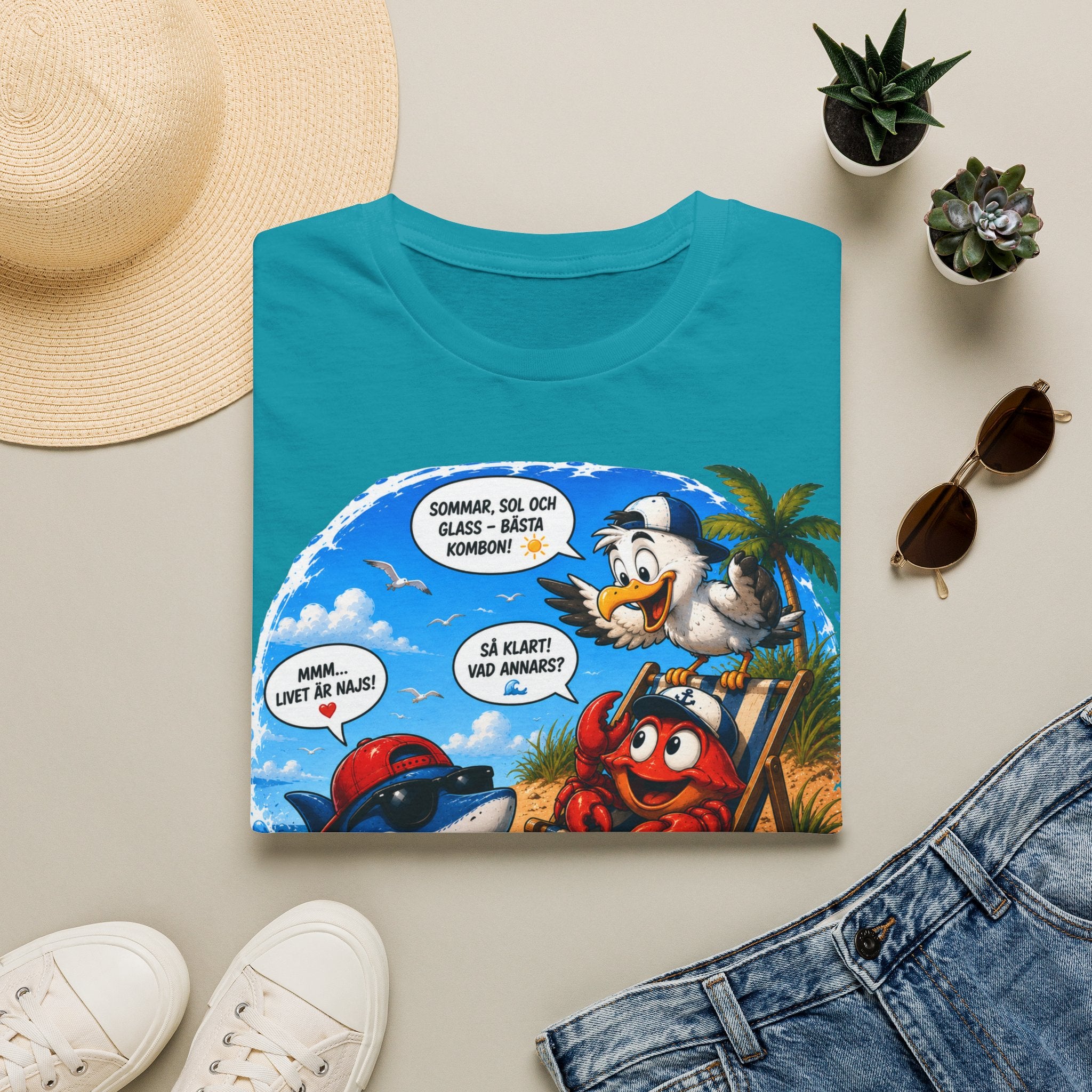 T-Shirt | Standard | Sommar vid stranden