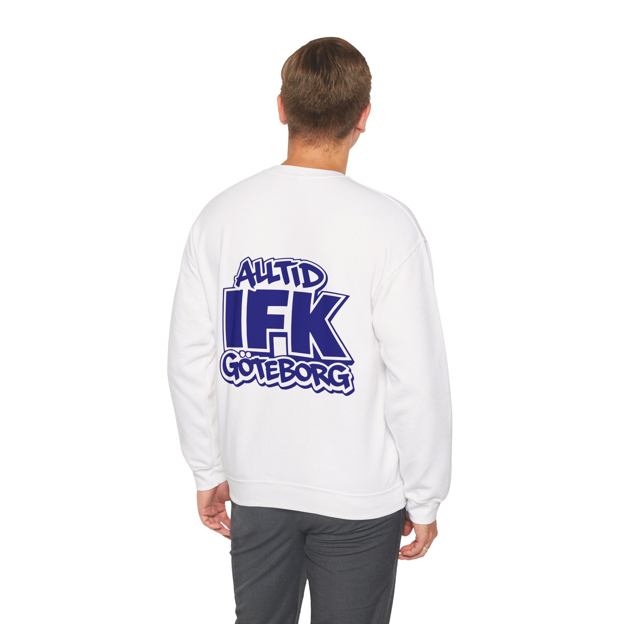 Alltid IFK Göteborg Sweatshirt | West Coast Threads | Blå tryck på rygg