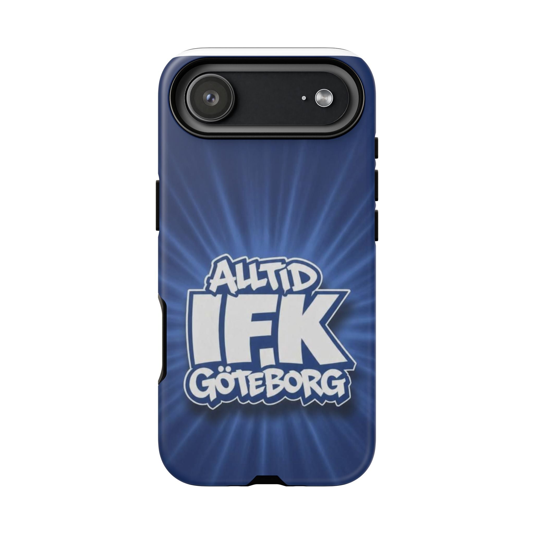 Alltid IFK Göteborg | Blå Bakgrund | Vit Logotype | Navy Protective Cover | iphone & Samsung